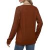 imageSaloogoe Sweatshirts for Women Crewneck Cable Knit Sleeve Sweaters Lightweight Fashion 2024Ccaramel
