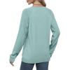 imageSaloogoe Sweatshirts for Women Crewneck Cable Knit Sleeve Sweaters Lightweight Fashion 2024Jlight Green
