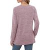 imageSaloogoe Long Sleeve Shirts for Women Dressy Casual Tops Pleated Front Lightweight SweatersMauve
