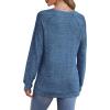 imageSaloogoe Sweatshirt for Women Crewneck Pleated Long Sleeve Shirts Tunic Tops Fashion Winter Clothing 2025Royal Blue