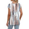 imageSaloogoe Womens Summer Tops 2025 Cap Sleeve U Neck T Shirts Short Sleeve Tshirts Shirts Beach Fashion Vacation OutfitsWhite Tie Dye