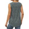 imageSaloogoe Womens Tank Tops Summer Loose Sleeveless Tops Ribbed Trim Scoop Neck Curved Hem 2024Gleopard Blue