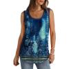 imageSaloogoe Womens Tank Tops Summer Loose Sleeveless Tops Ribbed Trim Scoop Neck Curved Hem 2024Hprint1
