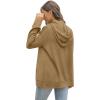 imageSaloogoe Lightweight Zip Up Hoodies for Women Hooded Sweatshirts Long Sleeve Thin Jacket with Zipper02brown