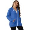 imageSaloogoe Lightweight Zip Up Hoodies for Women Hooded Sweatshirts Long Sleeve Thin Jacket with Zipper02sky Blue
