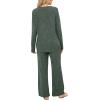 imageSaloogoe Lounge Sets for Women Two Piece Outfits Cozy Pajamas Set Fall Fashion 2024Green