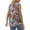 imageSaloogoe Summer Tank Tops for Women Loose Fit Pleated Tunics Scoop Neck Sleeveless Lace Tops Curved Hem FlowyFloral Black