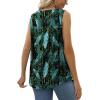 imageSaloogoe Summer Tank Tops for Women Loose Fit Pleated Tunics Scoop Neck Sleeveless Lace Tops Curved Hem FlowySpecial Firefly Forest