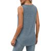 imageSaloogoe Tank Tops for Women 2025 V Neck Summer Sweaters Vest Lightweight Curved Hem Spring Beach FashionFresh Green