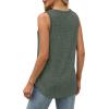 imageSaloogoe Tank Tops for Women 2025 V Neck Summer Sweaters Vest Lightweight Curved Hem Spring Beach FashionGreen