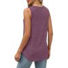 imageSaloogoe Tank Tops for Women 2025 V Neck Summer Sweaters Vest Lightweight Curved Hem Spring Beach FashionPurple Red