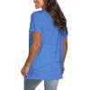 imageSaloogoe Womens Loose Fit Tshirts Short Sleeve Summer Tops Casual Workout Yoga Tunic T Shirts Tops01blue
