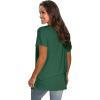 imageSaloogoe Womens Loose Fit Tshirts Short Sleeve Summer Tops Casual Workout Yoga Tunic T Shirts Tops01green