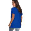 imageSaloogoe Womens Loose Fit Tshirts Short Sleeve Summer Tops Casual Workout Yoga Tunic T Shirts Tops01royal Blue