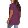 imageSaloogoe Womens Loose Fit Tshirts Short Sleeve Summer Tops Casual Workout Yoga Tunic T Shirts Tops02fuchsia