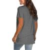 imageSaloogoe Womens Loose Fit Tshirts Short Sleeve Summer Tops Casual Workout Yoga Tunic T Shirts Tops02grey