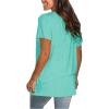 imageSaloogoe Womens Loose Fit Tshirts Short Sleeve Summer Tops Casual Workout Yoga Tunic T Shirts Tops02lake Green