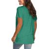 imageSaloogoe Womens Loose Fit Tshirts Short Sleeve Summer Tops Casual Workout Yoga Tunic T Shirts Tops02pine Green