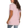imageSaloogoe Womens Loose Fit Tshirts Short Sleeve Summer Tops Casual Workout Yoga Tunic T Shirts Tops02pink