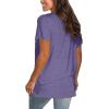 imageSaloogoe Womens Loose Fit Tshirts Short Sleeve Summer Tops Casual Workout Yoga Tunic T Shirts Tops02taro Purple