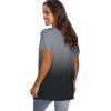 imageSaloogoe Womens Loose Fit Tshirts Short Sleeve Summer Tops Casual Workout Yoga Tunic T Shirts Tops03gradient Grey
