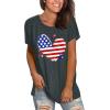 imageSaloogoe Womens Loose Fit Tshirts Short Sleeve Summer Tops Casual Workout Yoga Tunic T Shirts Tops03printing 4th of July Flag 1
