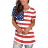 imageSaloogoe Womens Loose Fit Tshirts Short Sleeve Summer Tops Casual Workout Yoga Tunic T Shirts Tops03printing 4th of July Flag 2
