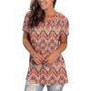 imageSaloogoe Womens Loose Fit Tshirts Short Sleeve Summer Tops Casual Workout Yoga Tunic T Shirts Tops03printing Bohemia
