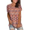 imageSaloogoe Womens Loose Fit Tshirts Short Sleeve Summer Tops Casual Workout Yoga Tunic T Shirts Tops03printing Bohemia