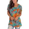 imageSaloogoe Womens Loose Fit Tshirts Short Sleeve Summer Tops Casual Workout Yoga Tunic T Shirts Tops03printing Vacation Coconut Tree