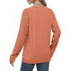 imageSaloogoe Sweatshirts for Women Crewneck Cable Knit Sleeve Sweaters Lightweight Fashion 2025Horange
