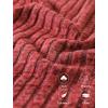 imageSaloogoe Sweaters for Women Long Sleeve Shirts Fall Outfits 2025 Tunic Tops Loose Fit Crewneck Color Block Ribbed Collar