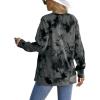 imageSaloogoe Sweatshirt for women Side Split Fall Fashion 2025 Long Sleeve Shirts Trending NowPrint Black